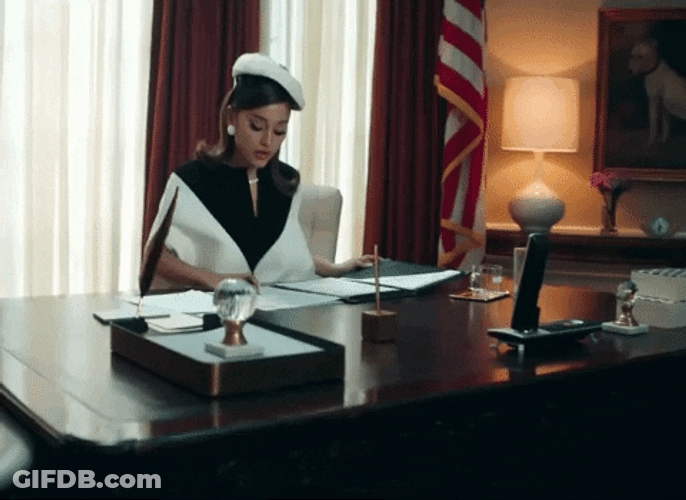 Ariana Grande As Madam President GIF