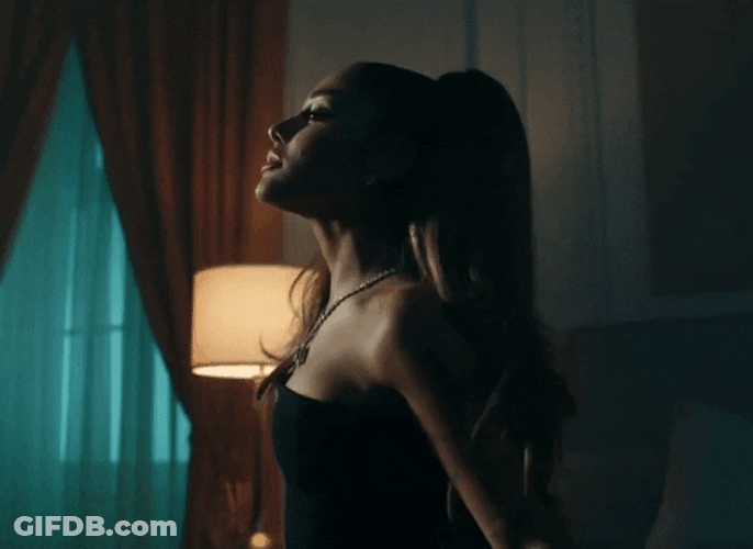 Ariana Grande Hot Bed Positions GIF