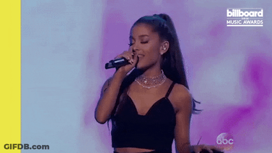 Ariana Grande Hot Billboard Music Awards Singing GIF