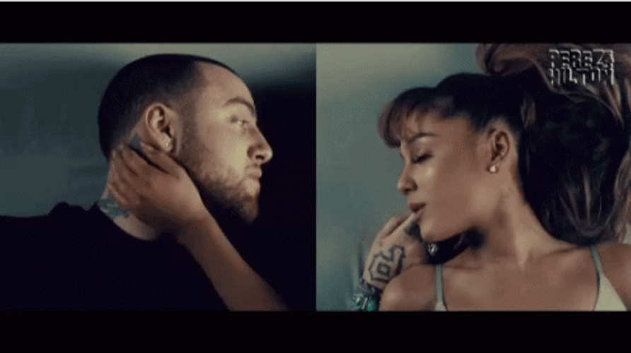 Ariana Grande Hot Mac Miller Cares GIF