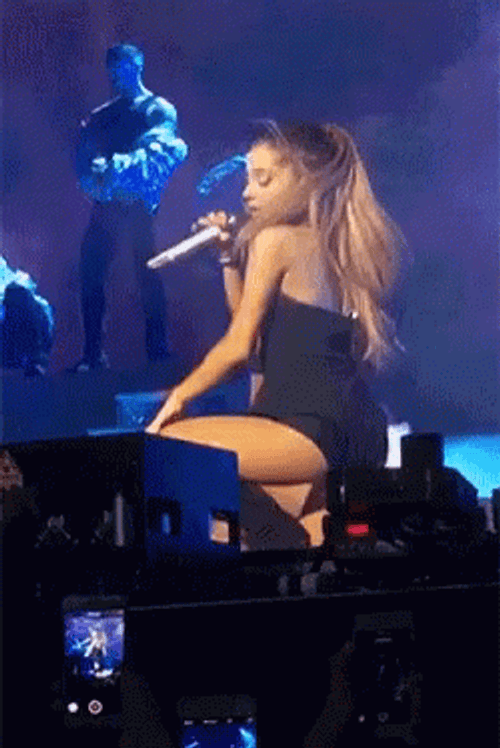 Ariana Grande Hot Singing Sexy Stand Up GIF
