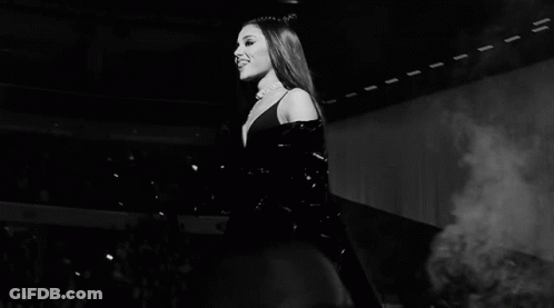 Ariana Grande In Cat Ears Performing GIF