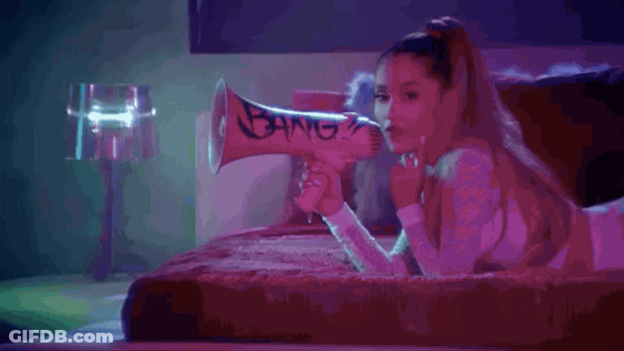 Ariana Grande Megaphone Bang Bang GIF