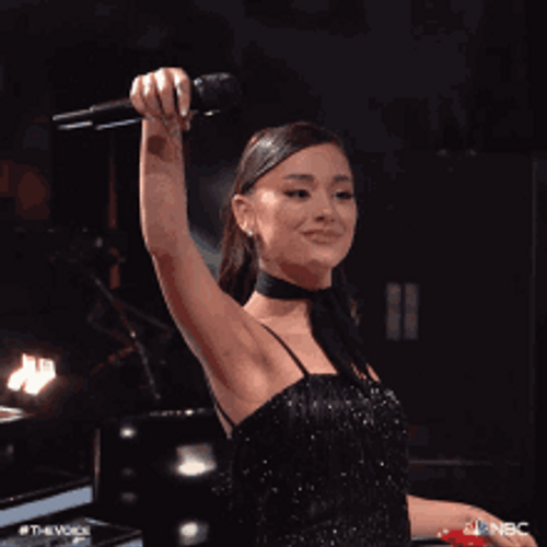 Ariana Grande Mic Drop GIF