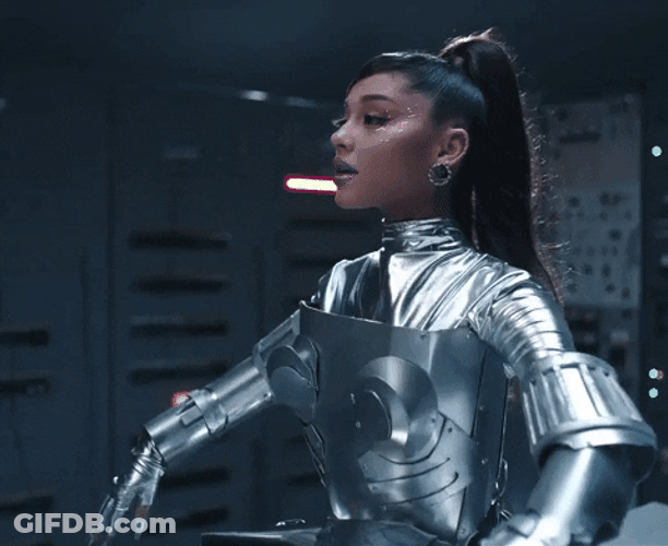 Ariana Grande Robot Costume GIF