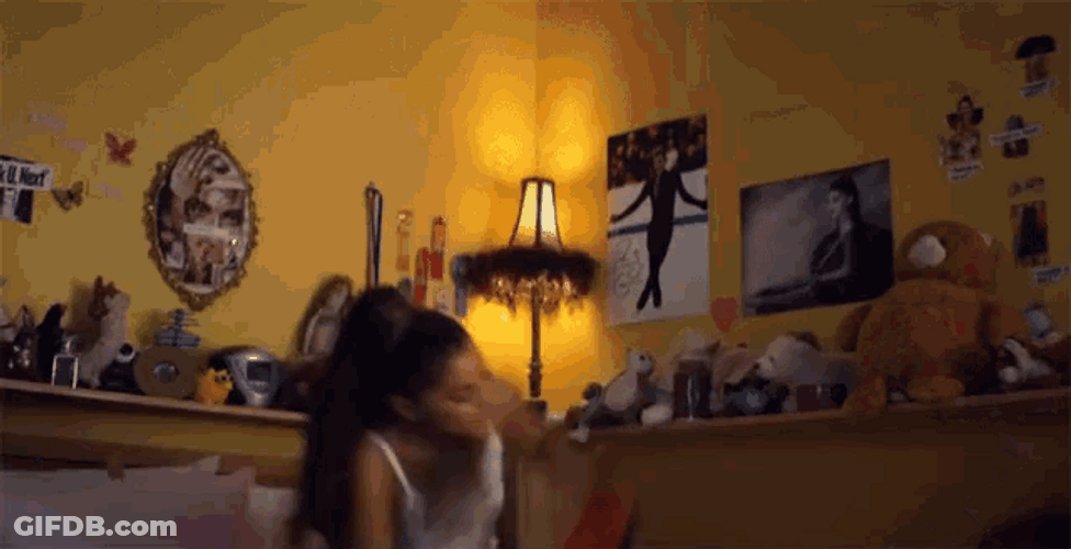 Ariana Grande Rolling In Her Bed Excited Dance GIF