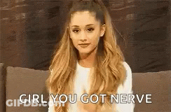 Ariana Grande Sitting On Couch GIF