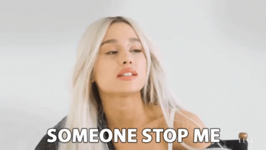 Ariana Grande Someone Stop Me GIF