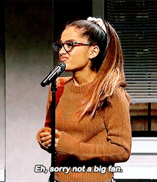 Ariana Grande Sorry Not A Fan GIF