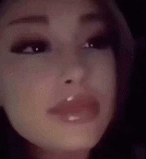 Ariana Grande Squint Eyes GIF