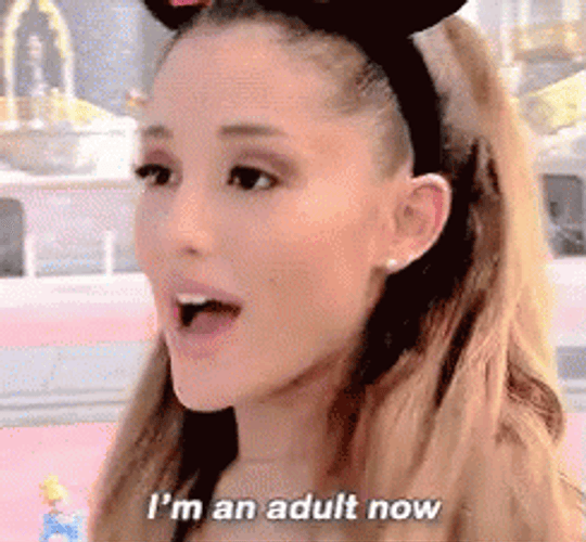 Ariana Grande Thinks She's Matured Now GIF