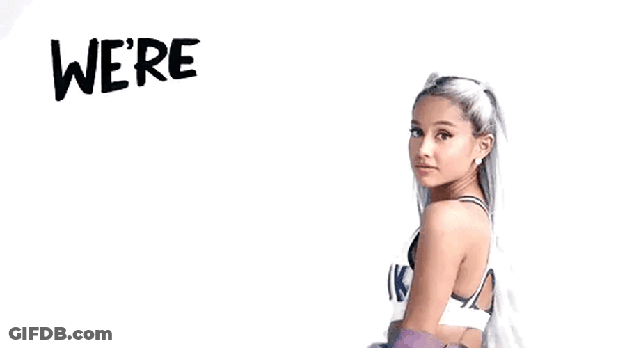 Ariana Grande We're Never Done GIF