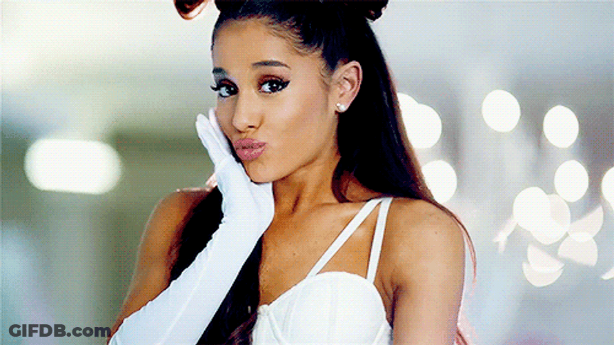 Ariana Grande Wink GIF