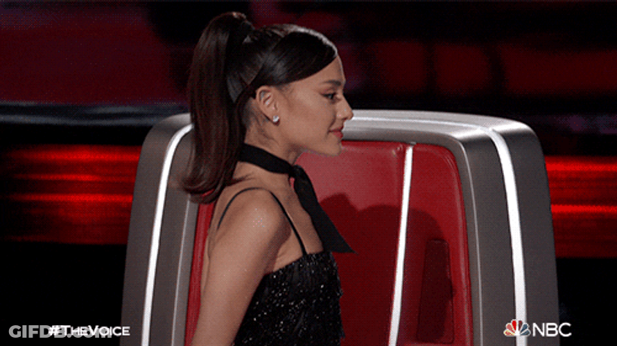Arianna Grande Showing My Back GIF