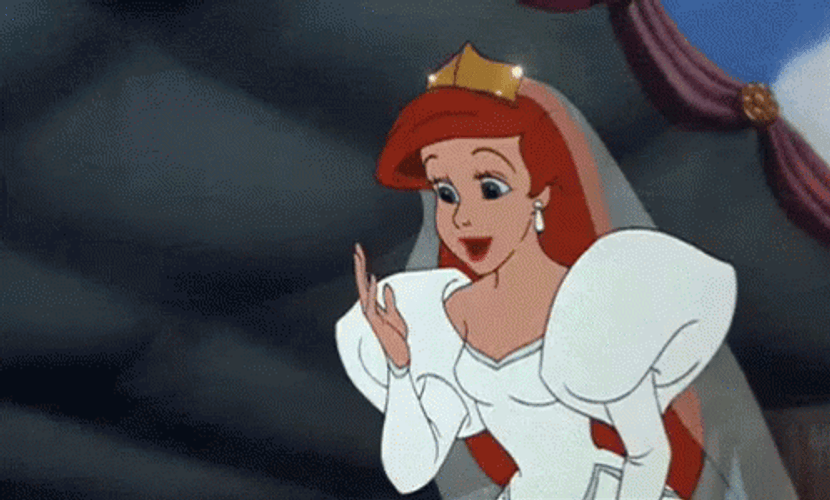 Ariel As A Bride GIF