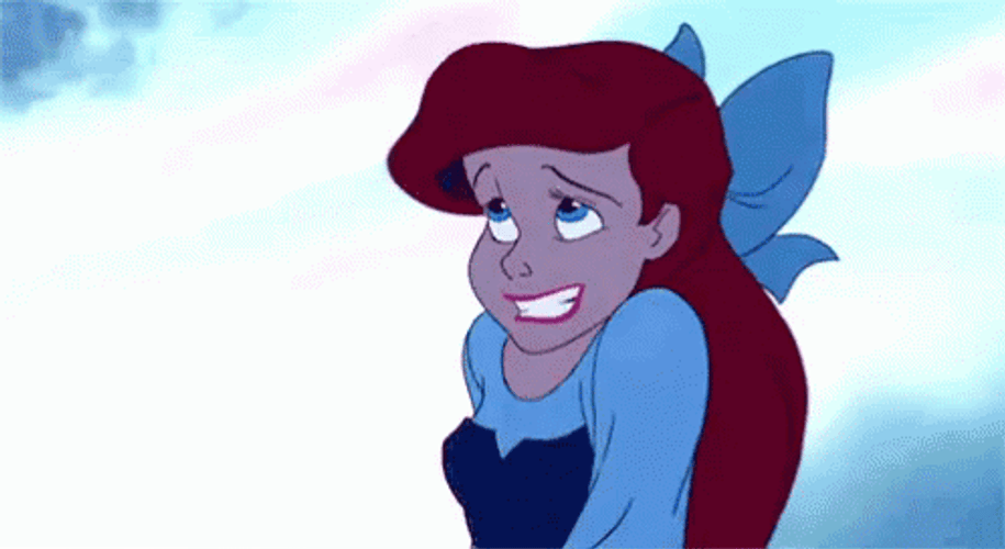 Ariel Little Mermaid Facepalm GIF