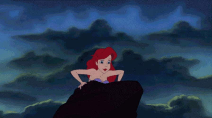 Ariel Part Of Your World Water Splash GIF