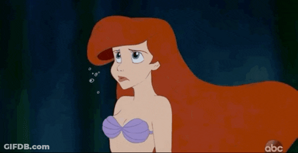 Ariel The Sad Little Mermaid GIF