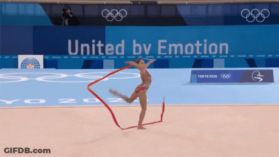 Arina Averina Olympic Ribbon Performance GIF
