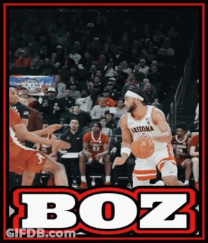 Arizona Basketball Player Dribbling GIF