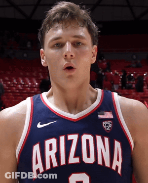 Arizona Basketball Player In Front Of Crowd GIF