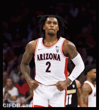 Arizona Basketball Player Number 2 Jersey GIF