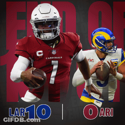 Arizona Cardinals (0) Vs. Los Angeles Rams (10) First-Second Quarter Break GIF