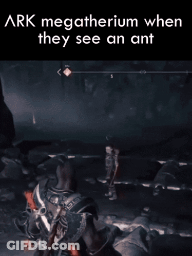 Ark Megathorium When They See An Ant GIF