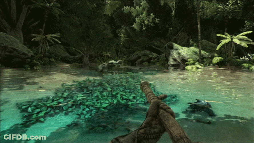 Ark Survival Evolved Fighting Gameplay GIF