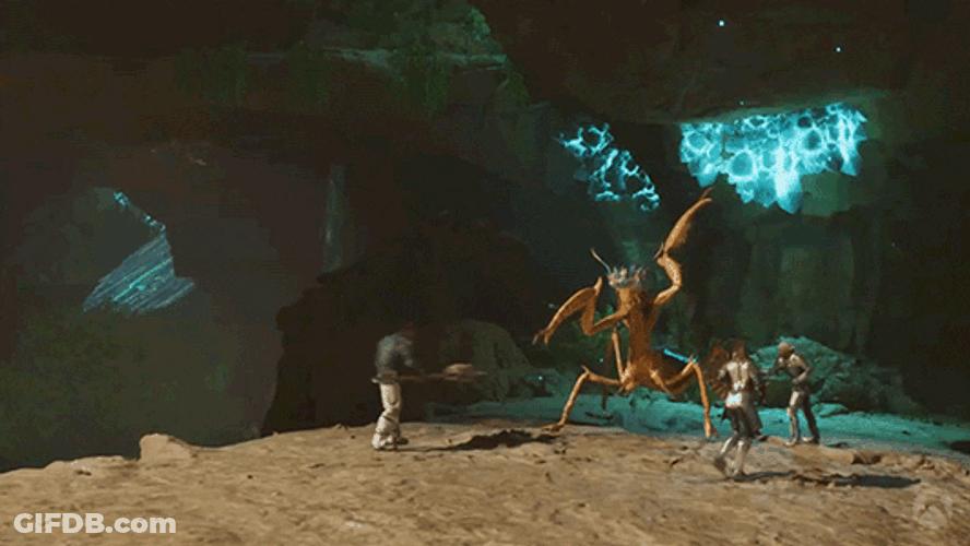 Ark Survival Evolved Monster Fighting GIF