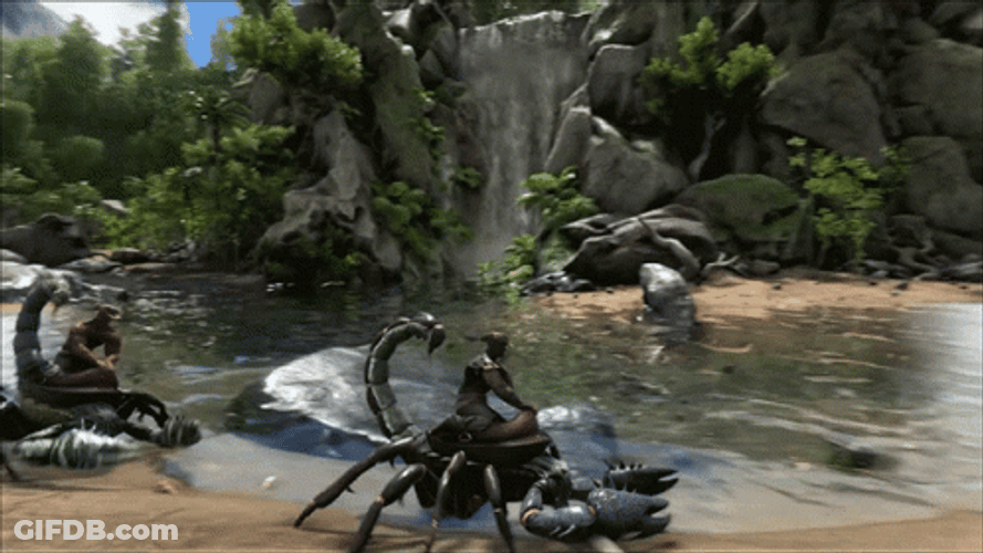 Ark Survival Evolved Scorpion Riders GIF