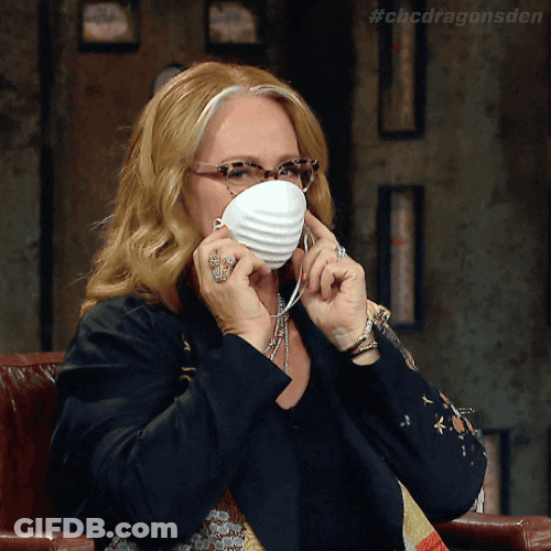 Arlene Dickinson Wearing Face Mask GIF