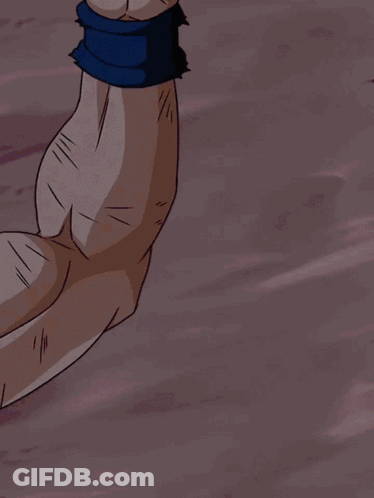 Arm With Blue Wristband GIF