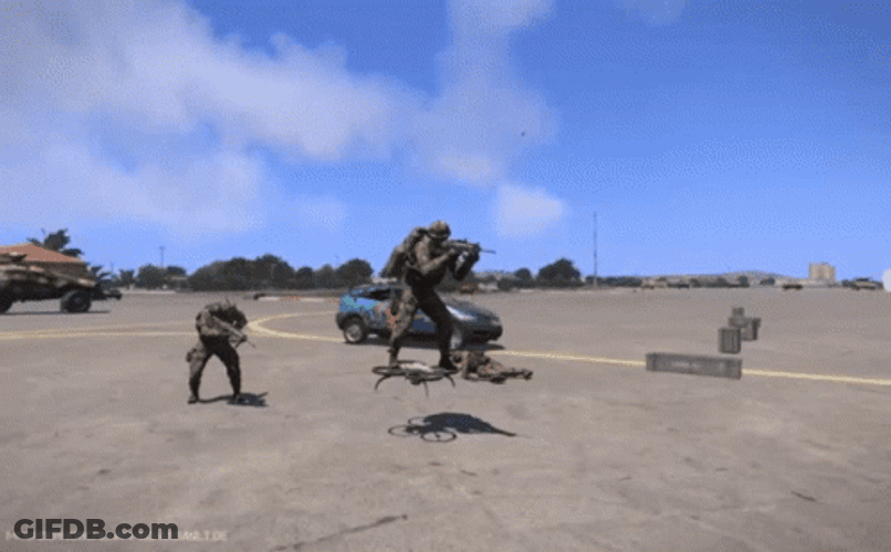 Arma 3 Gameplay Drone Ride GIF