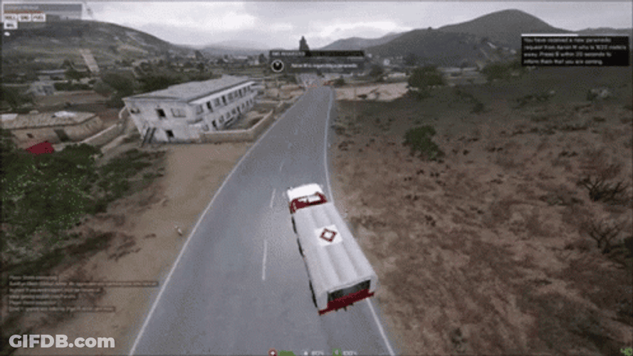 Arma 3 Physics Ambulance Fly GIF