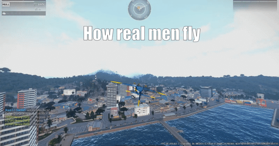 Arma 3 Real Men Fly GIF