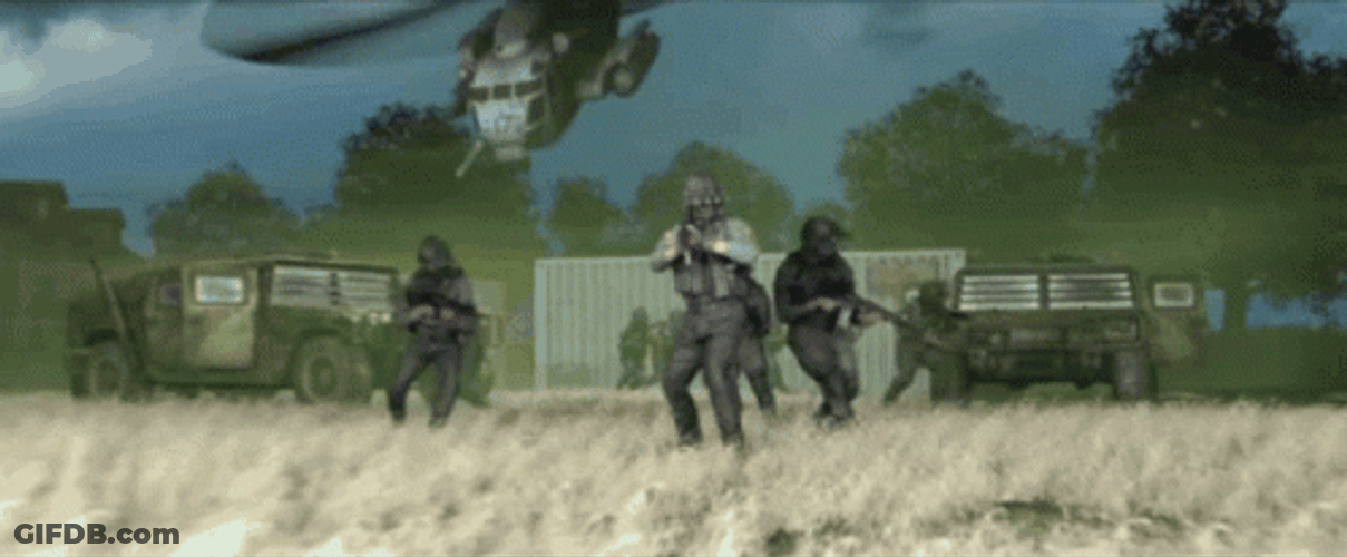 Armies Ready To Fight Siren Head GIF