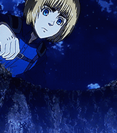 Armin Arlert Extending His Hand GIF