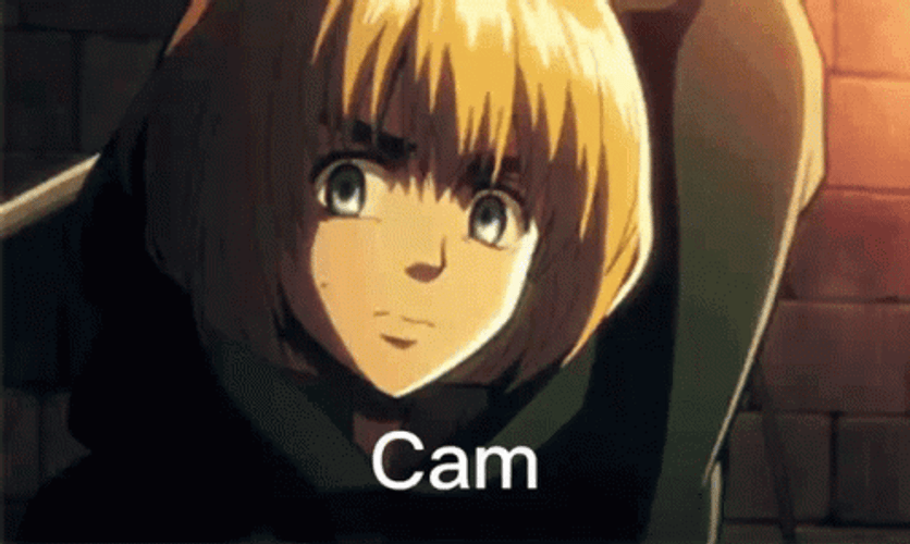 Armin Arlert Hiding In Cloak GIF