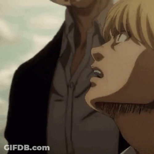 Armin Arlert Looking At Yelena GIF