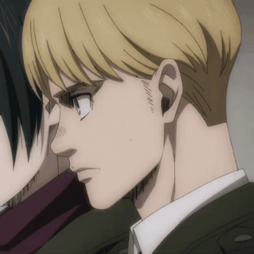 Armin Arlert Looking Sideways GIF