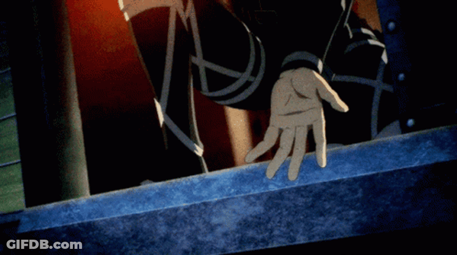 Armin Arlert On Blimp Reaching His Hand GIF