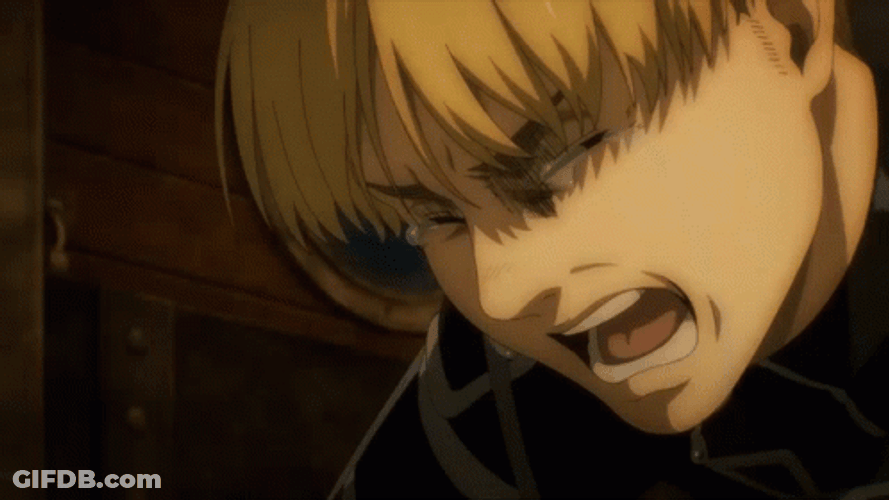 Armin Arlert Painful Crying GIF