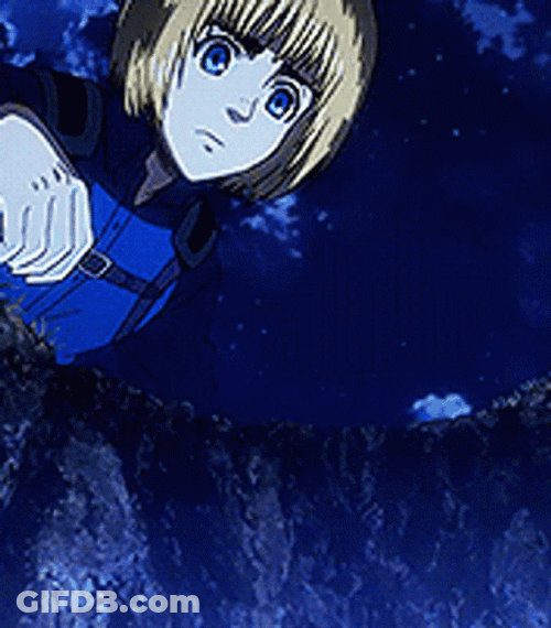 Armin Arlert Reaching His Hand GIF