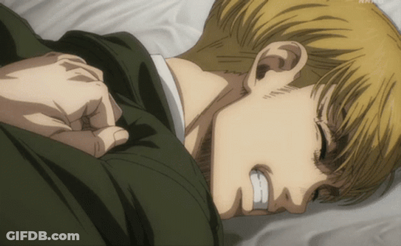 Armin Arlert Restraining While Lying On Floor GIF