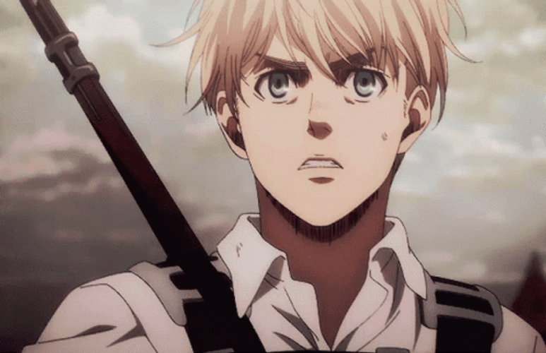 Armin Arlert Tilting Head GIF