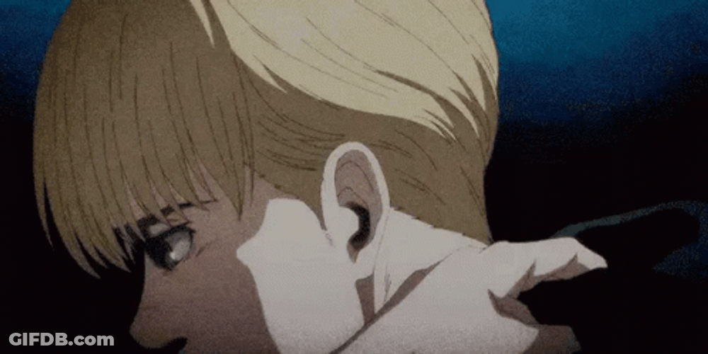 Armin Arlert Transforming In Front Of Soldiers GIF