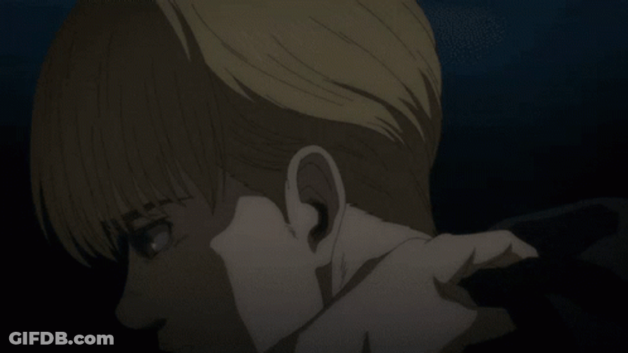 Armin Arlert Transforming To Colossal Titan GIF