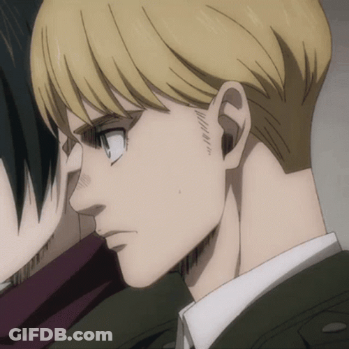 Armin Arlert Walking Looking Back GIF