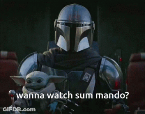 Armored Man With Baby Wanna Watch Sum Mando GIF